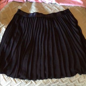 Black Pleated Skirt